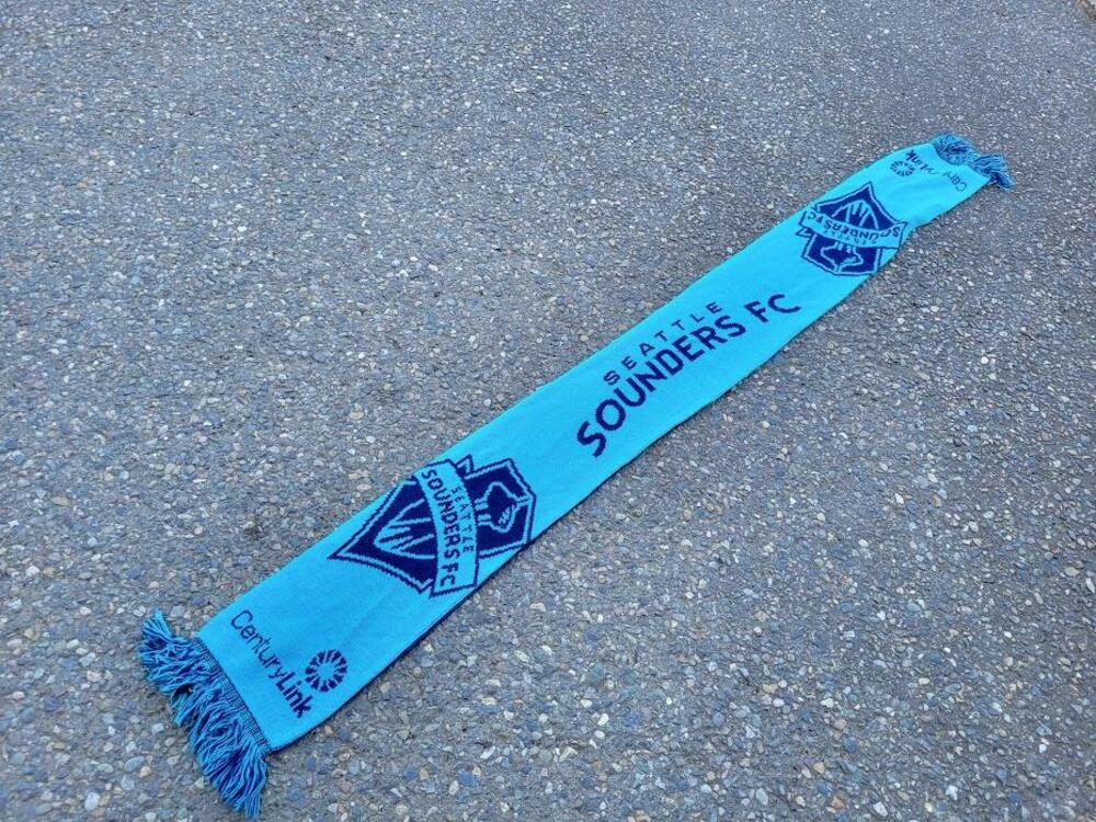 Seattle Sounders FC Scarf Knit Mens One Size Blue Navy MLS Soccer CenturyLink